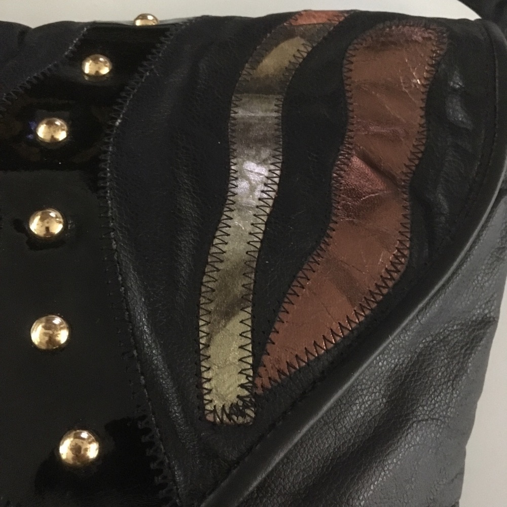 Vintage Shoulder Patchwork Handbag - image 2